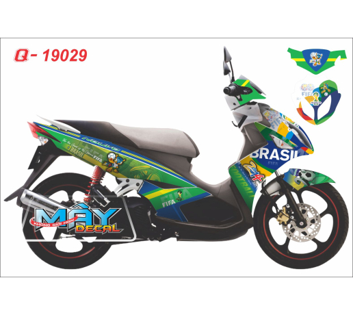 Q 19029 - No 4 World Cup brazil footbal the thao bong da banh sport xanh trang do vang red black yel