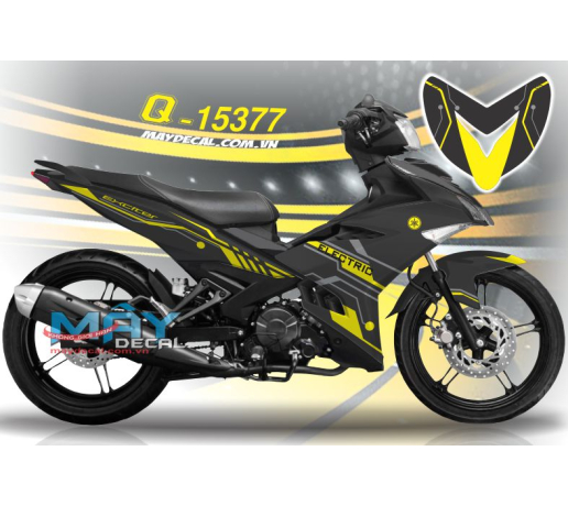 Q 15377 EX 150 CHI black den vang yellow electric