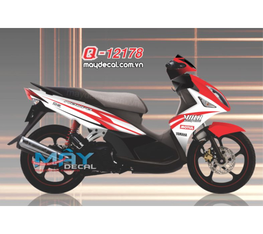 Q 12178 no 4 volh trang do red white motul yamaha oz