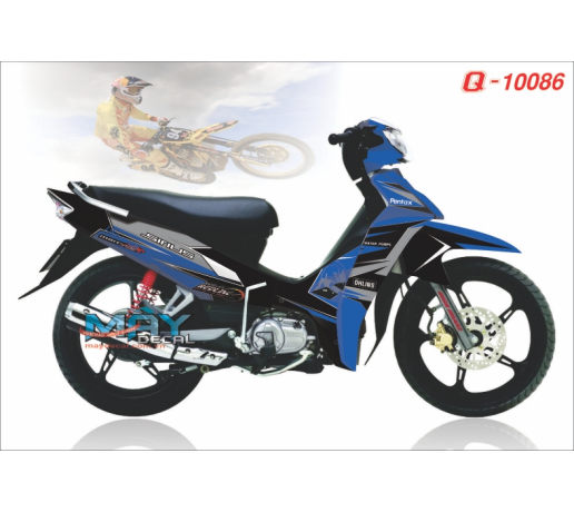 Q 10086 si gp sport den black xanh gp blue duong net line