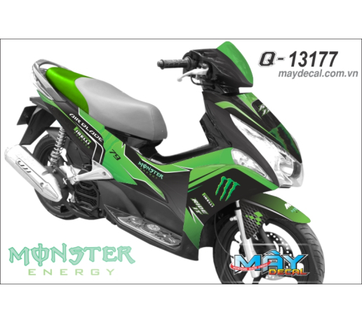 Q 13177 AB 2011  xanh la green den black monster vet mong tay quy cao