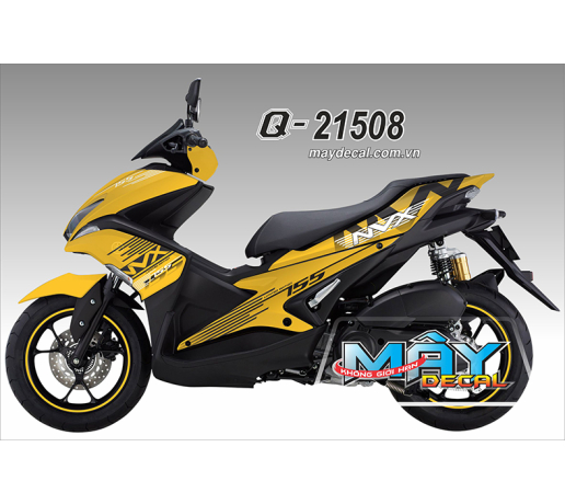 Q 21508 NVX DECAL 46 ( SOC VANG DEN ) 155 yellow black 