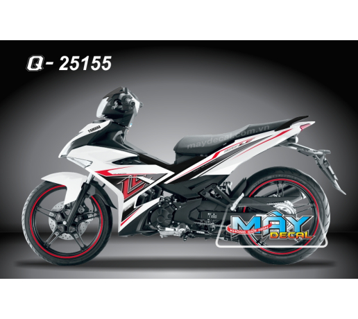 Q 25155 - EX 150  trang white do red lc 
