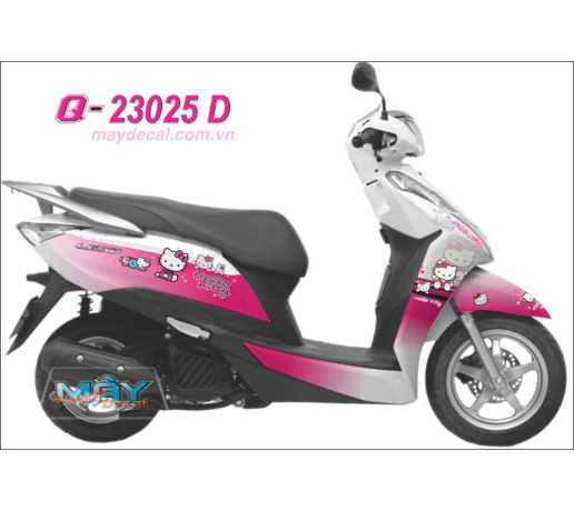 Q 23025 D - Lead 2013  hello kitty meo cat nhat ban japan hoat hinh cartoon hong trang pink white th