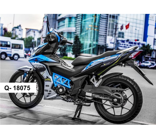 Q- 18075 WINNER CA MAP SHARK XANH BAC