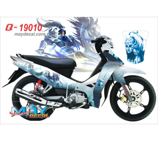 Q 19010 Sirius Trieu Tu Long game trang xanh white blue ngua