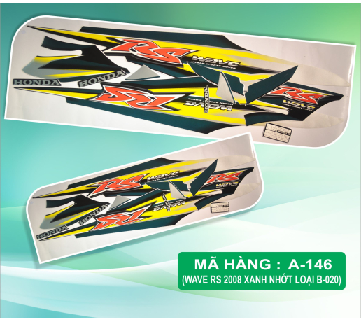 A-146 WAVE RS 2008 XANH NHOT LOAI B-020