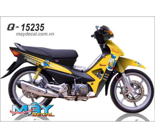 Q 15235 WAVE RS vit donald duck vang den hoat hinh disney cartoon