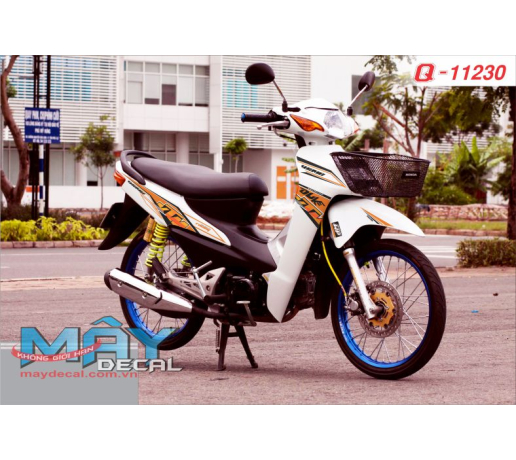 Q 11230 wave tem dau logo tem roi ktm trang white vang yellow