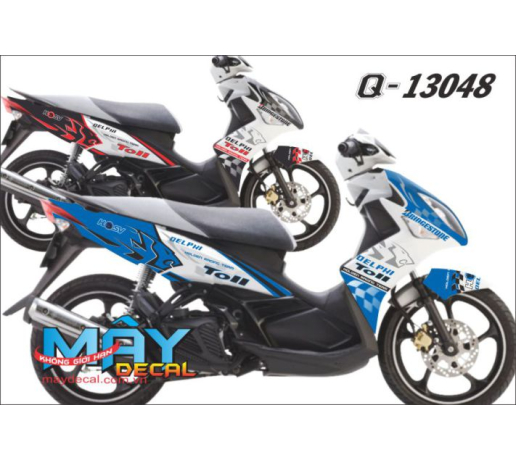 Q 13048 Nouvo LX xanh GP blue do red trang white su tu lion toll caro