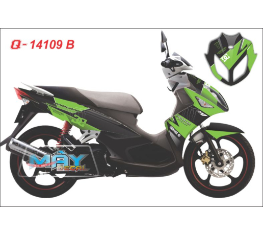 Q 14109 B NOUVO LX xanh z1000 den green black monster quy dau cao DG