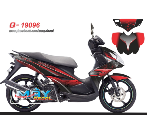 Q 19096 - No 5 RC do den rc to ong red black air brush