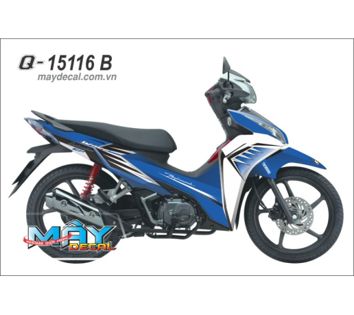 Q 15116 B WAVE RSX trang xanh gp duong net line blue white