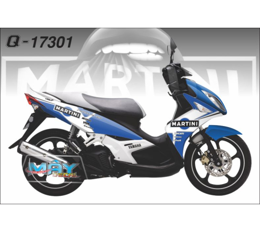 Q 17301 NOUVO LX martin xanh gp trang blue white tem dau
