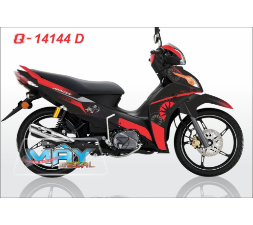 Q 14144 D - JU FI  vong tron cycal cung hoang dao nhan ma do den red black