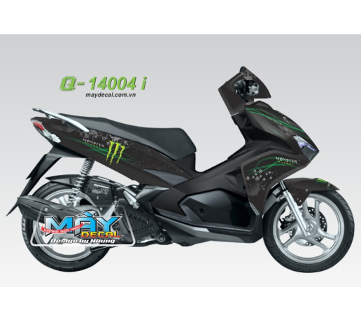 Q 14004 i - AB 2016  monster logo dau vet mong tay cao devil DG den trang black white