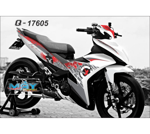 Q 17605 EXCITER 150 JORGE LORENZO mat na sat hiep si trang do red white chu ky