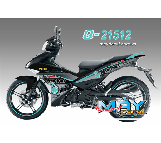 Q 21512 EX 150 PETRONAS ( PHO DECAL ) cubprix syntium den black xanh xam gray