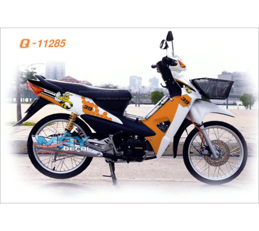 Q 11285 WAVE trang cam orange white ong bee tem roi