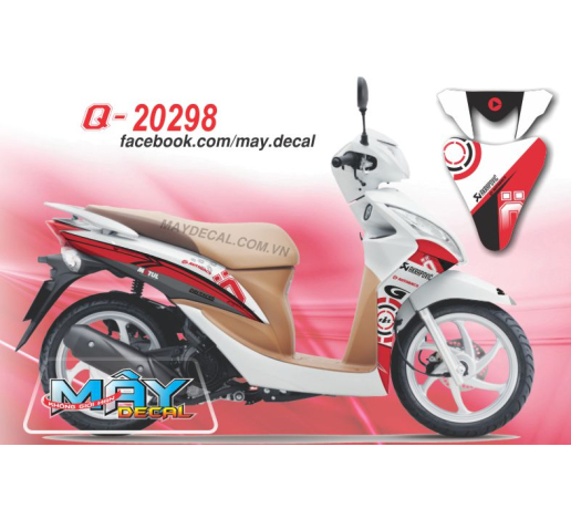 Q 20298 VISION cu ohlins trang do white red akrapovic