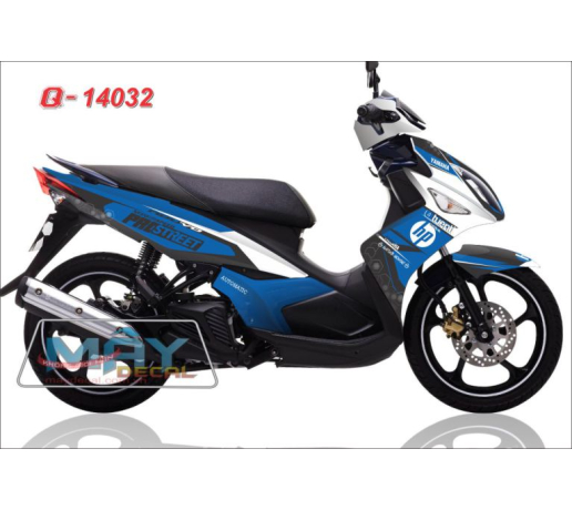 Q 14032 nolx trang xanh gp white blue pro street hp logo