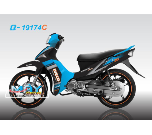 Q 19174 C - SIRIUS FI  iveco duong net phoi mau xanh duong den black blue
