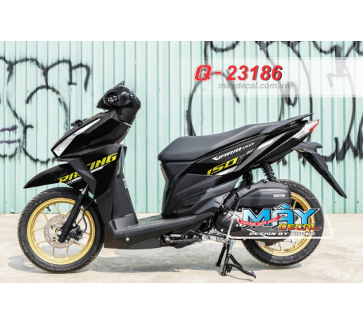 Q 23186 - Vario 150 RACING den black vang yellow soc line