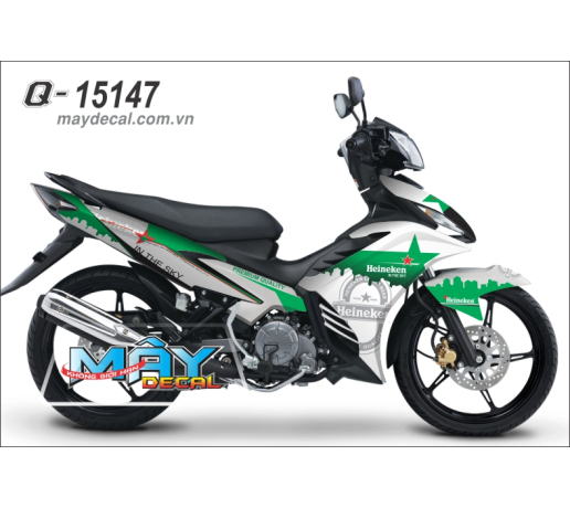Q 15147 EX 2011 xanh la green white bia beer heineken logo ngoi sao star in the sky thanh pho city p
