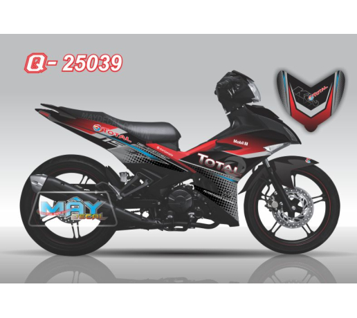 Q 25039 - EX 150 den do red black total logo mobil 1