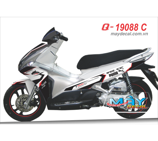 Q 19088 C -air blade 2011 puma bao trang white den black red do ohlins