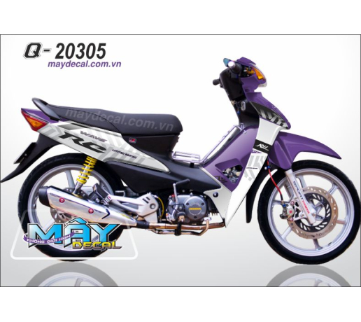 Q 20305 WAVE @ tim trang white purple duong net line rc tem roi