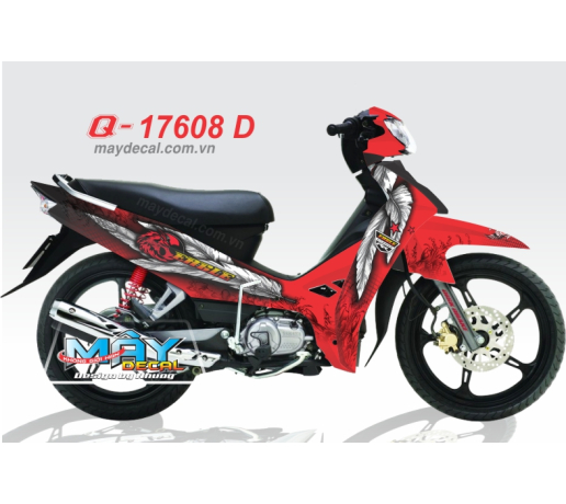 Q 17608 D - Sirius DAI BANG EaGLE RED trang do red white canh chim bird kieu