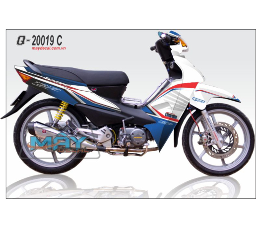 Q 20019 C WAVE Alpha logo yamaha duong net line xanh trang do red blue white