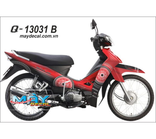 Q 13031 B SIRIUS, do den, trong dong,  viet nam, tem decal dan xe trang tri