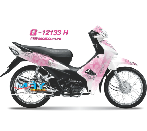Q 12133 H - WAVE 2017 Hello Kitty hong pink trang white meo cat hoat hinh nhat ban cartoon japan