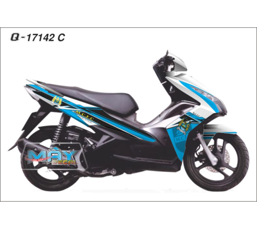 Q 17142 C Air Blade MCFC manchester city logo dai bang xanh cyan trang white blue den black cau lac 