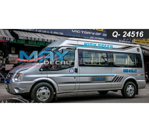 Q- 24516 TRANSIT DCAR LIMOUSINE HIGH SPEED CHI SOC XANH DEN