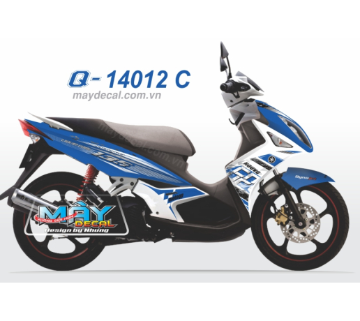 Q 14012 C - Nouvo 4 xanh gp blue white trang