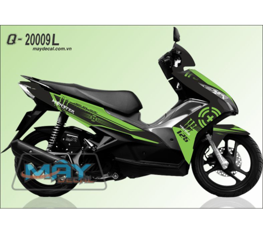Q 20009 L air blade 2013  xanh kawa z den black green monster quy devil dau mong tay ca