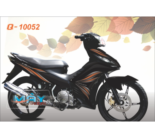 Q 10052 Exciter 2011 floral lua fire duong net line cam den black orange