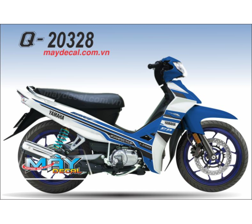 Q 20328 SI xanh gp trang blue white tem roi logo zin long