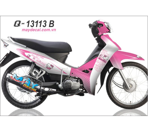 Q 13113 B SIRIUS hello kitty meo hong pink den black cartoon hoat hinh cat