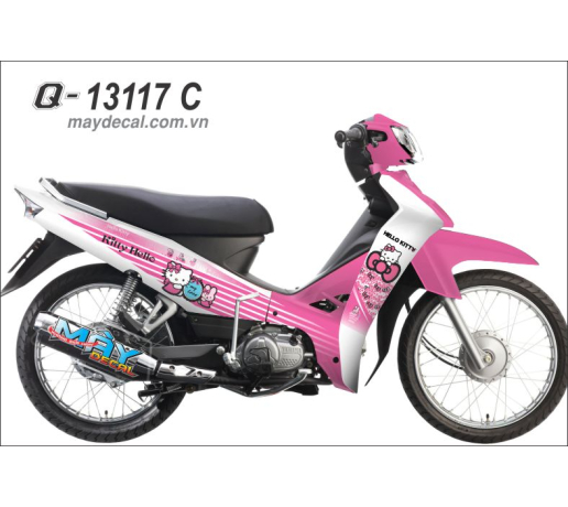Q 13117 C SIRIUS trang white hong pink meo hello kitty no cat