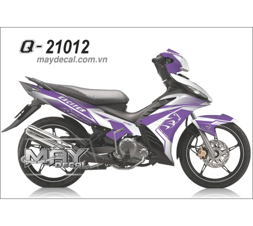 Q 21012 EX 2011 FACTORY toll trang tim purple white su tu lion racing