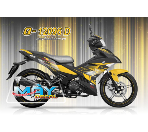 Q 12096 D EX 150 duong net black vang yellow line caro soc r1
