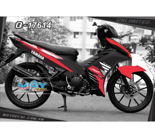 Q 17614 EXCITER 2011 xe den soc rc do trang white red tem roi kieu