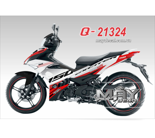 Q 21324 EX 150 den black trang white do red xam gray marcvds  semakin di depan yamablue soc toll