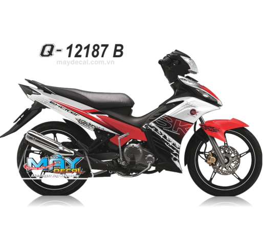 Q 12187 B - Ex 2011 sk banh xe trang white do red black den