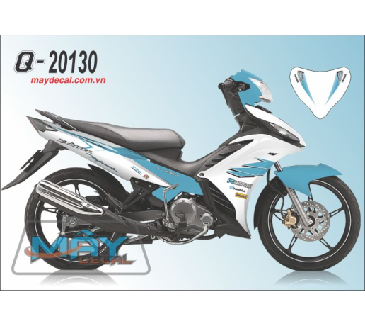 Q 20130 EX 2011 xanh ngoc trang white duong net line soc yamaha