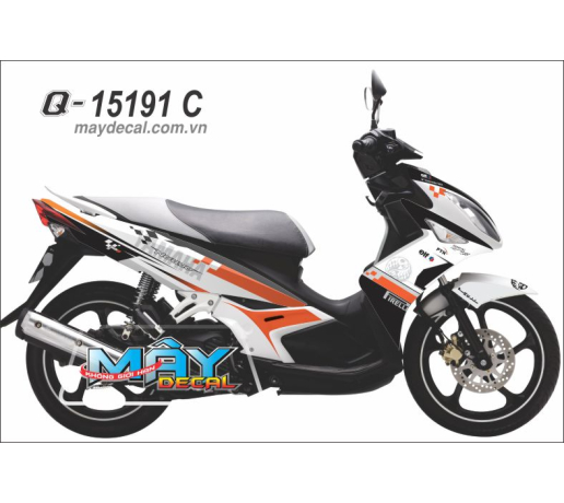 Q 15191 C NOUVO lx  trang cam den black white organe caro yamaha logo